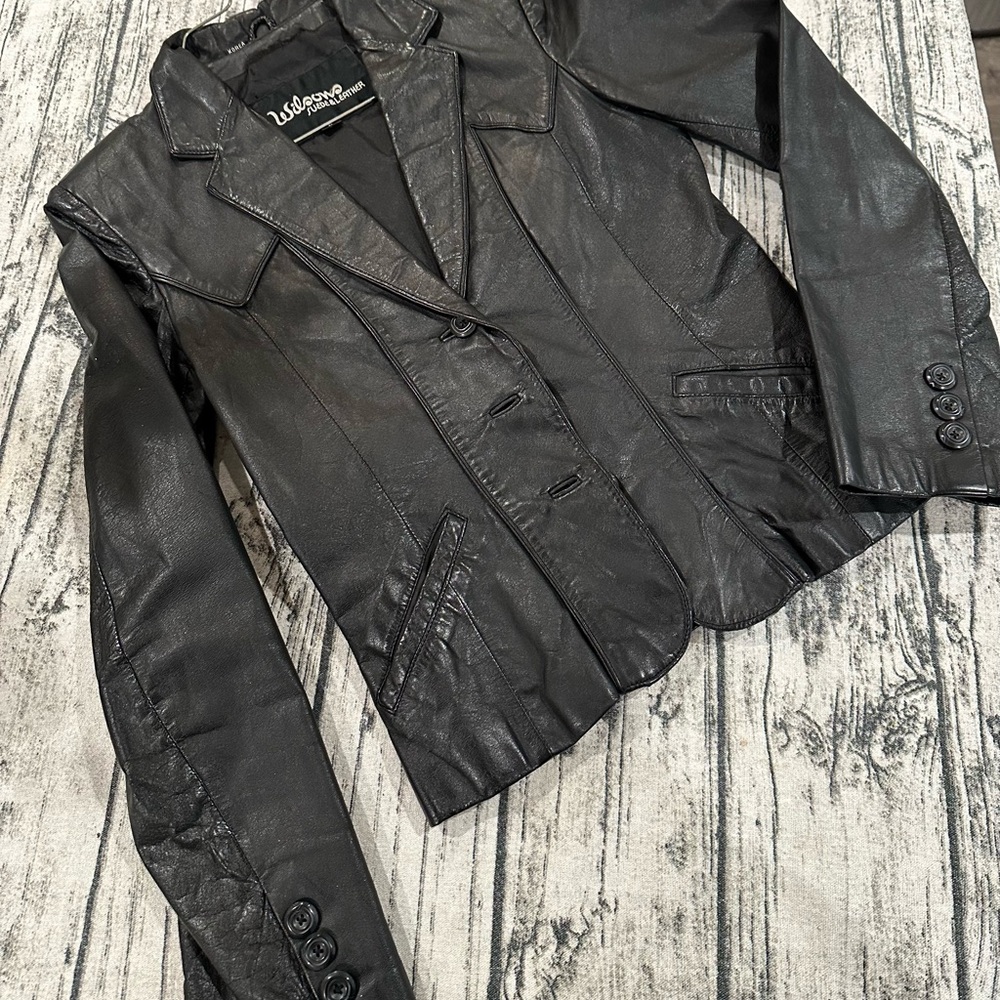 Wilson Black Leather Jacket